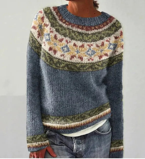 Perrine™ - Pull d'automne rétro