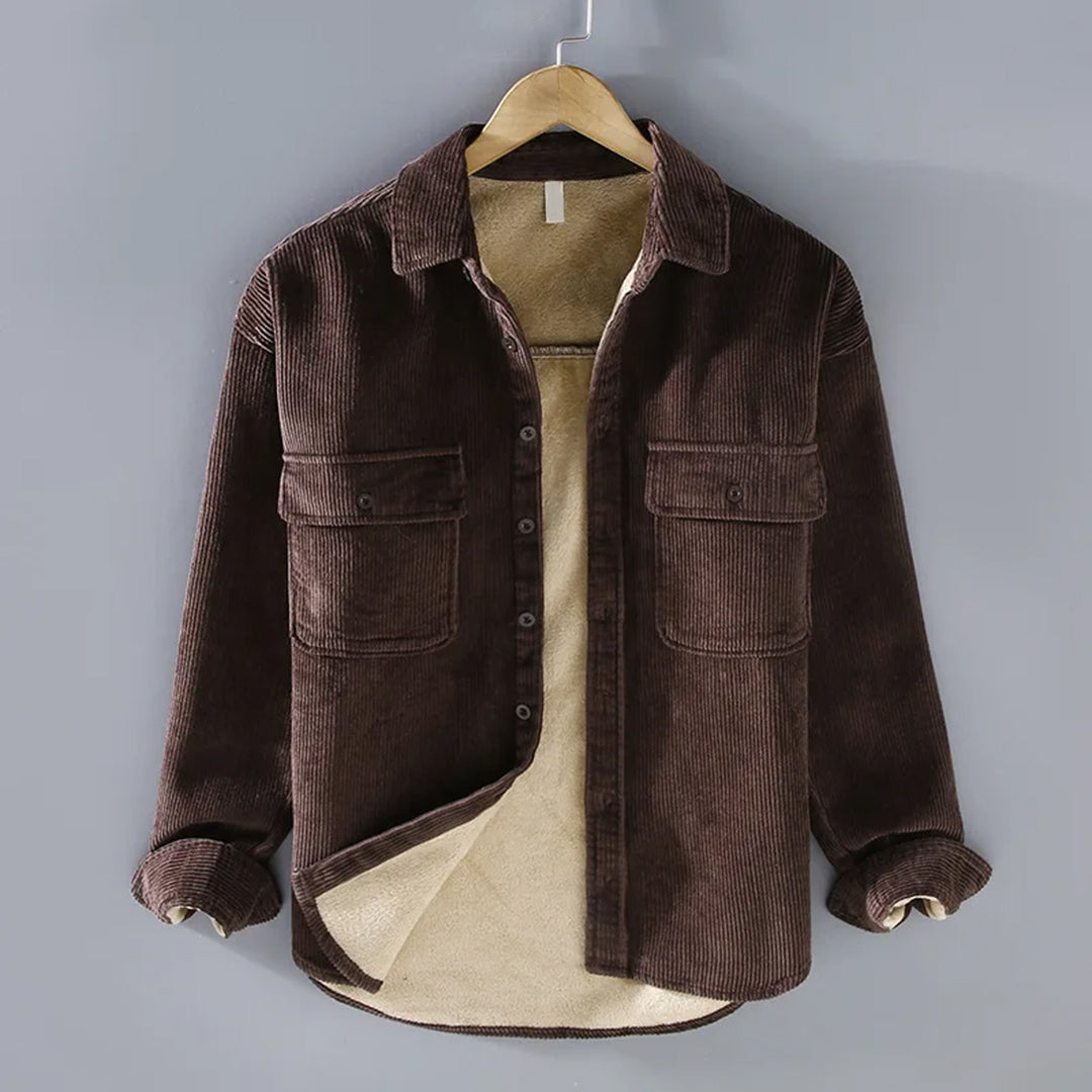 Manteau de printemps en velours côtelé pour hommes - Alex Collection