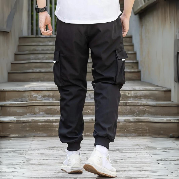 ATHANASIOS - Pantalon cargo élégant pour homme avec cordon de serrage ajustable