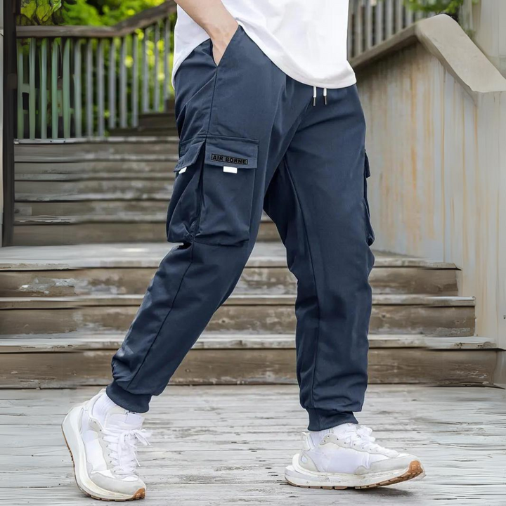 ATHANASIOS - Pantalon cargo élégant pour homme avec cordon de serrage ajustable