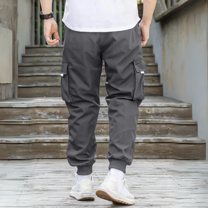 ATHANASIOS - Pantalon cargo élégant pour homme avec cordon de serrage ajustable