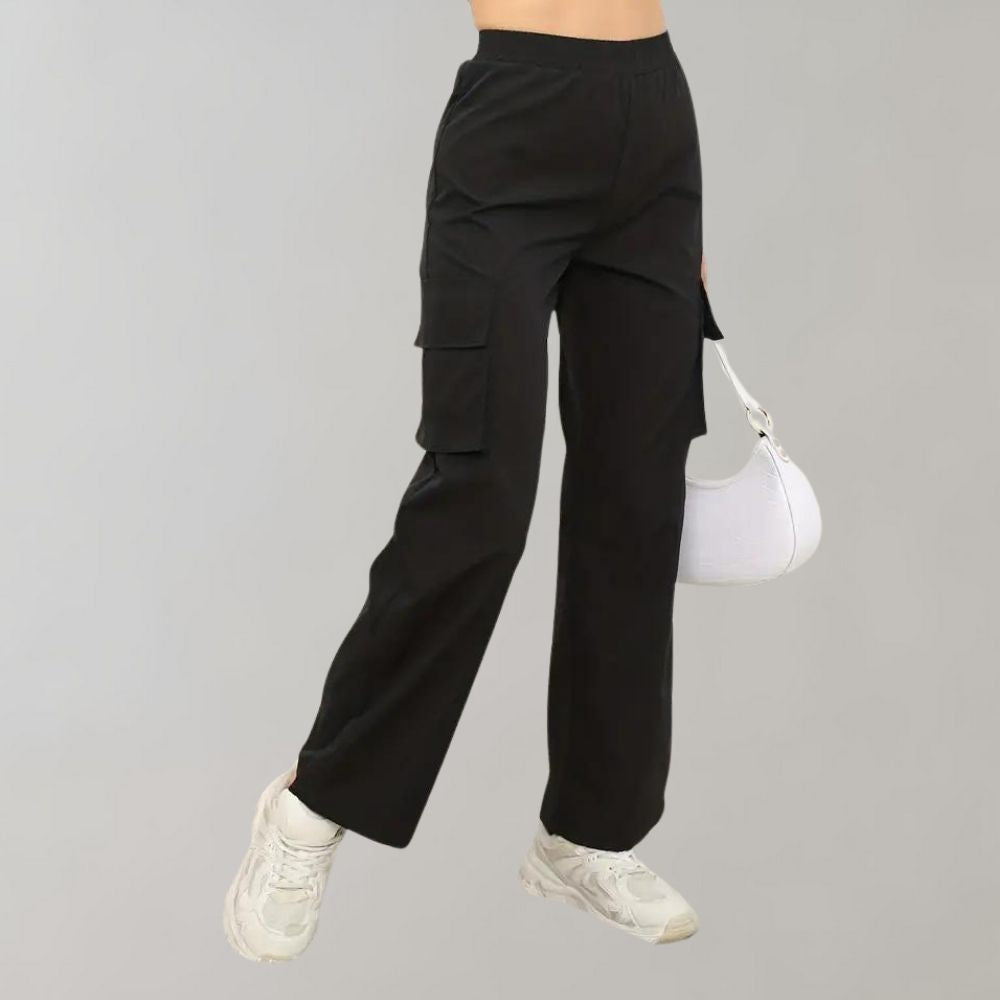 Pantalon cargo élégant avec poches à rabat pour femmes - Marja Collection