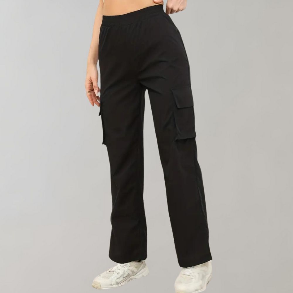 Pantalon cargo élégant avec poches à rabat pour femmes - Marja Collection