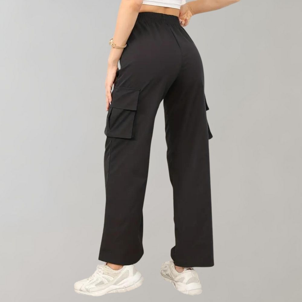 Pantalon cargo élégant avec poches à rabat pour femmes - Marja Collection