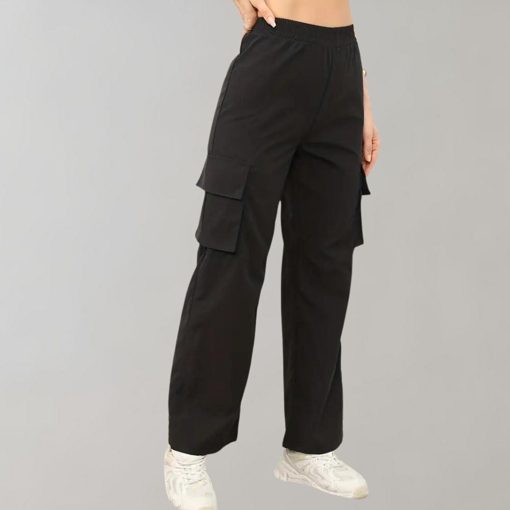 Pantalon cargo élégant avec poches à rabat pour femmes - Marja Collection