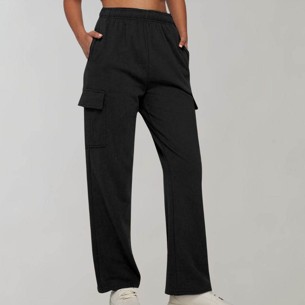 Pantalon cargo élégant avec poches à rabat pour femmes - Marja Collection