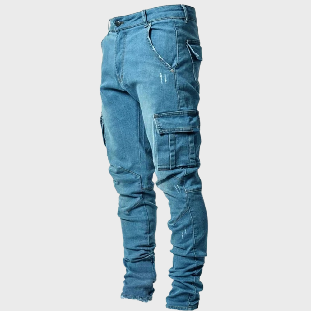 Jakki - Jeans décontractés super extensibles pour hommes