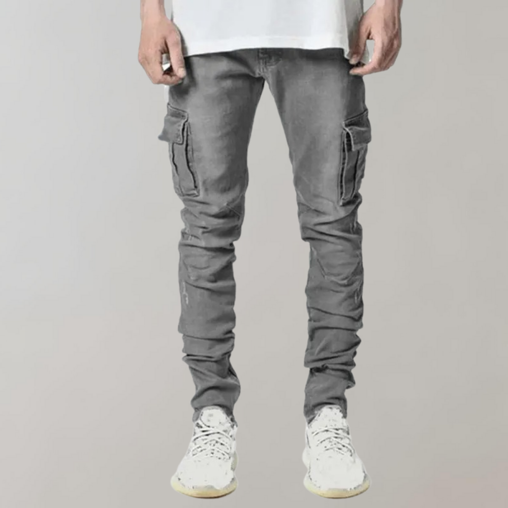 Jakki - Jeans décontractés super extensibles pour hommes