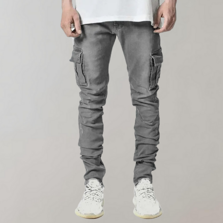 Jakki - Jeans décontractés super extensibles pour hommes