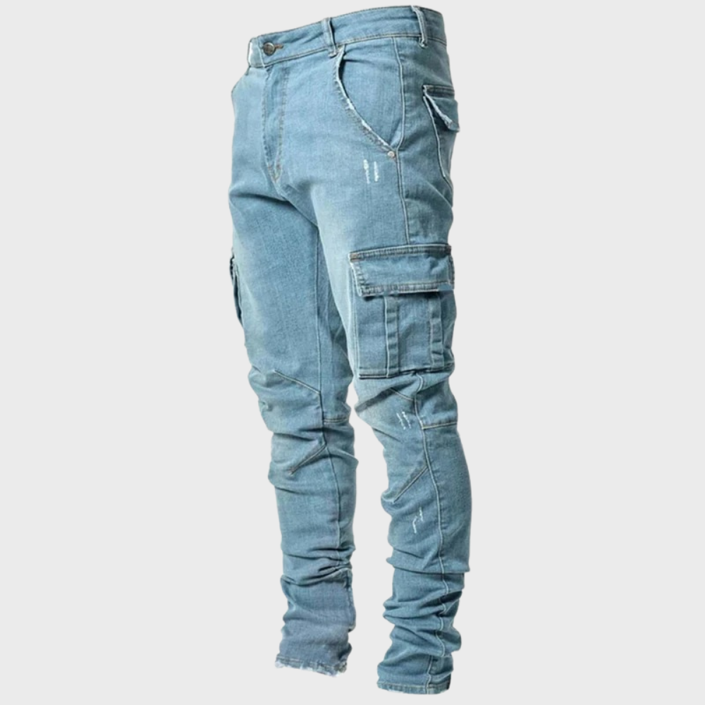 Jakki - Jeans décontractés super extensibles pour hommes