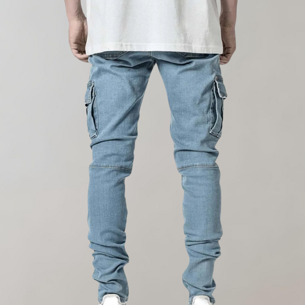 Jakki - Jeans décontractés super extensibles pour hommes
