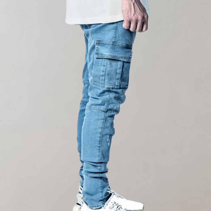 Jakki - Jeans décontractés super extensibles pour hommes