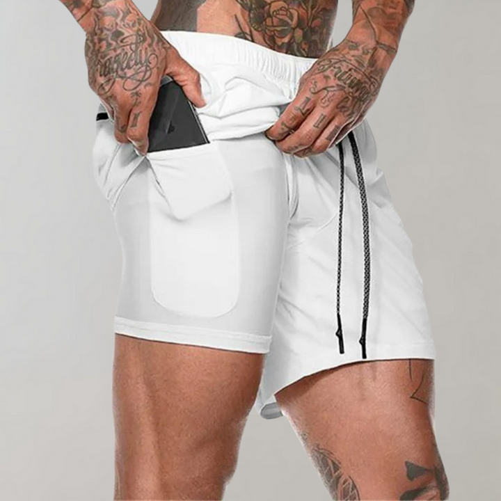 Elliot - Short de fitness double fonction pour hommes