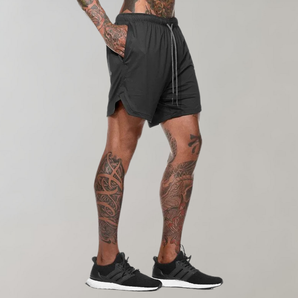 Elliot - Short de fitness double fonction pour hommes