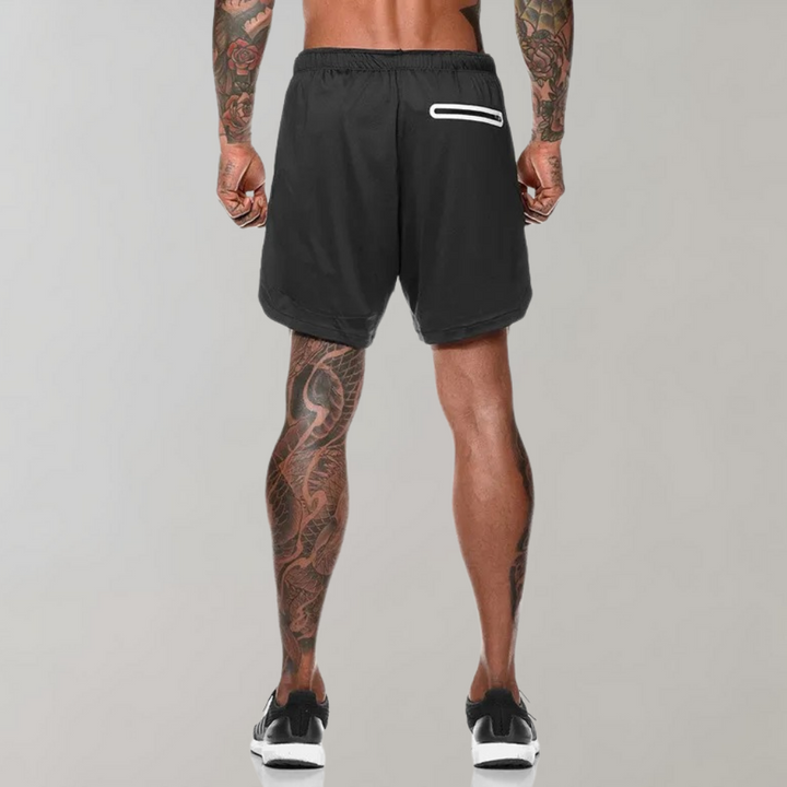 Elliot - Short de fitness double fonction pour hommes