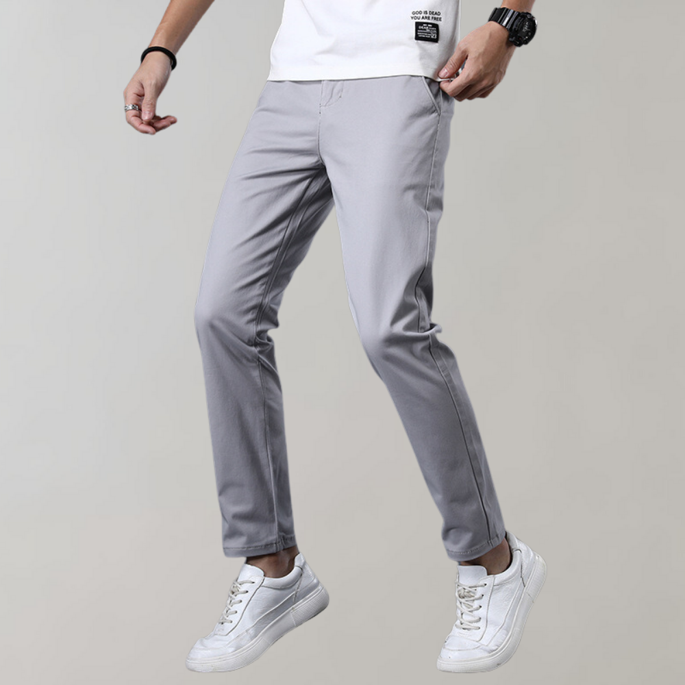 Konrad - Pantalon chino tendance à coupe étroite pour un style sans effort