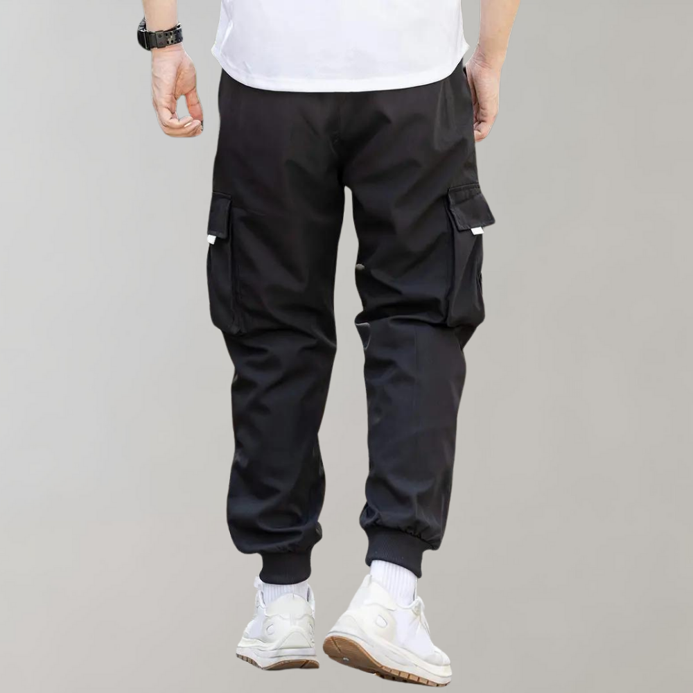 Anchor - Pantalon élégant pour hommes avec taille réglable et poches à rabat pratiques