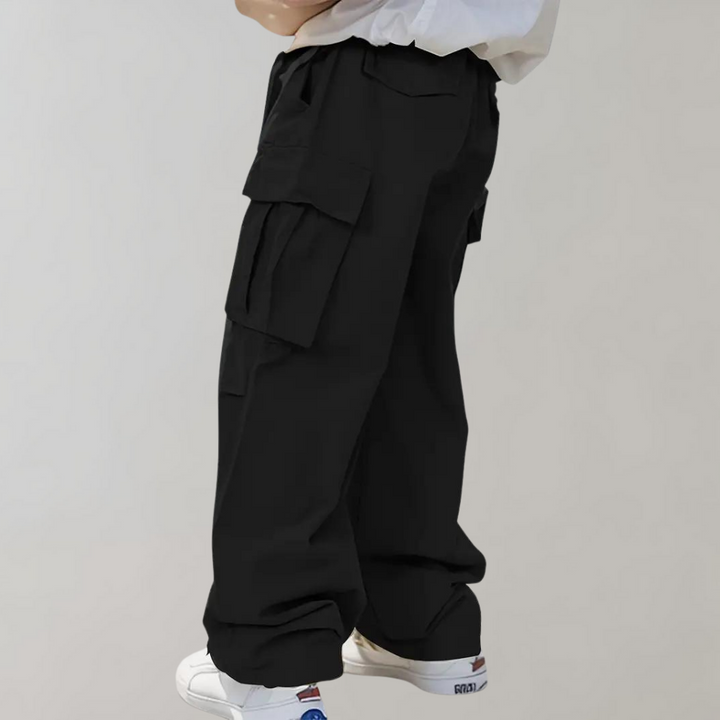 Asger - Str stylish Straight-Leg Cargo Pants pour hommes