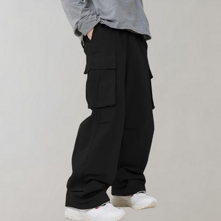 Asger - Str stylish Straight-Leg Cargo Pants pour hommes