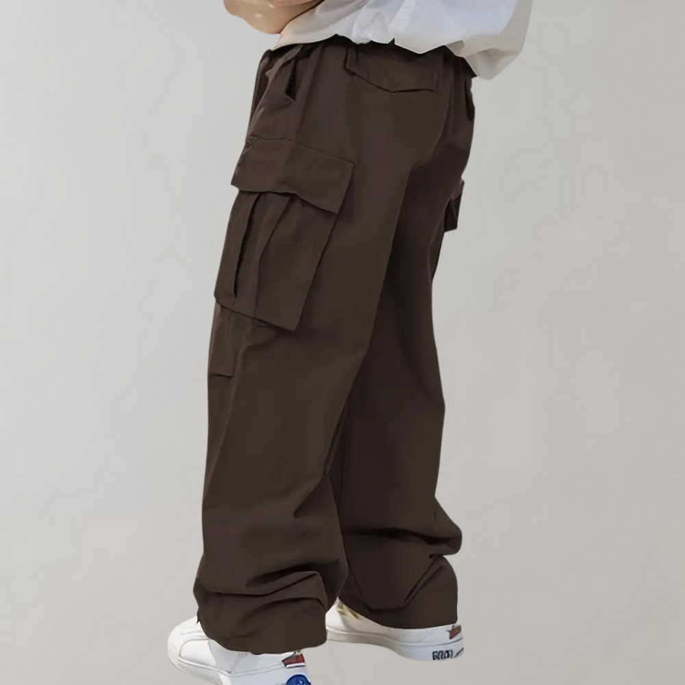 Asger - Str stylish Straight-Leg Cargo Pants pour hommes