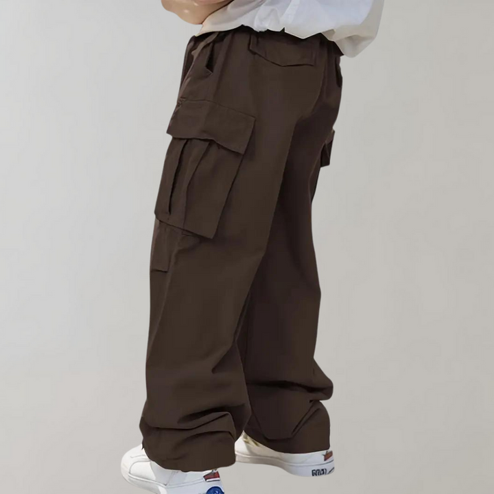Asger - Str stylish Straight-Leg Cargo Pants pour hommes