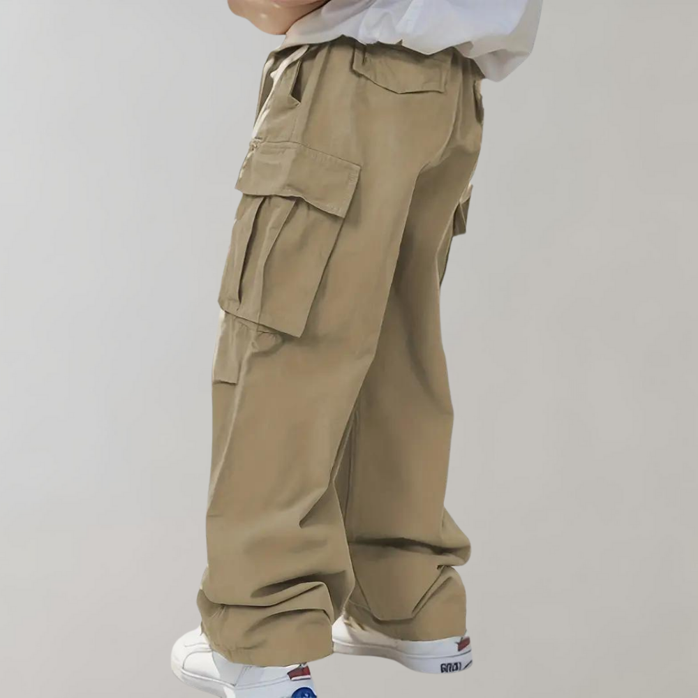 Asger - Str stylish Straight-Leg Cargo Pants pour hommes