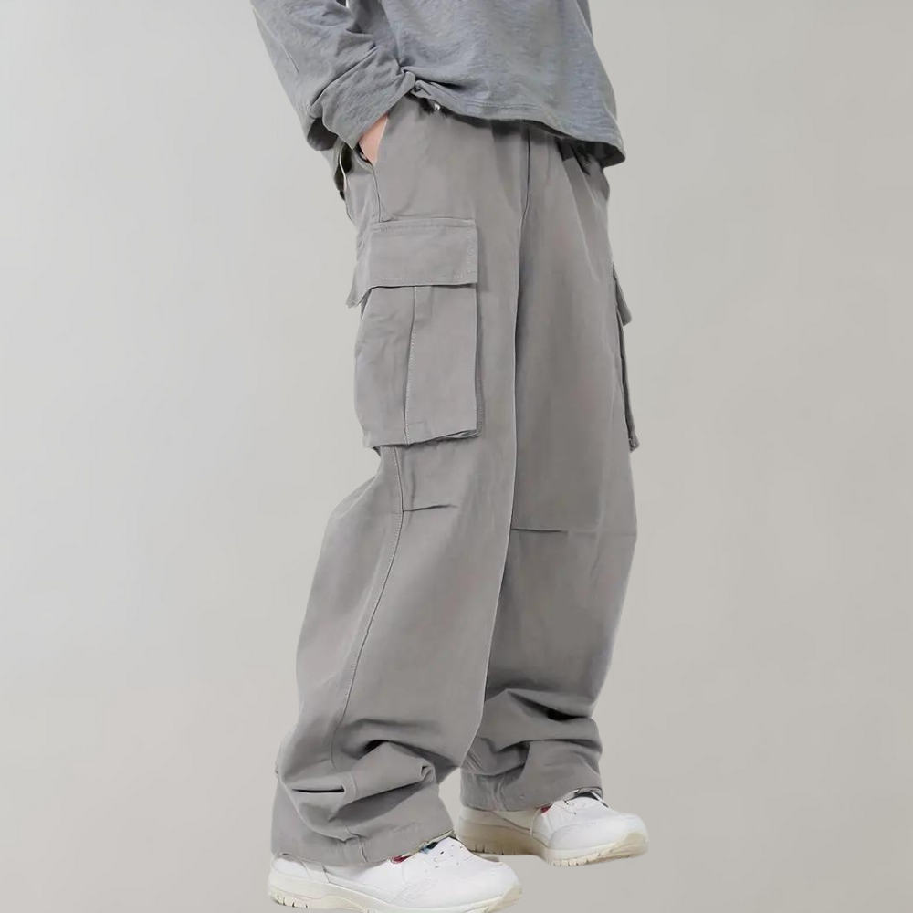 Asger - Str stylish Straight-Leg Cargo Pants pour hommes