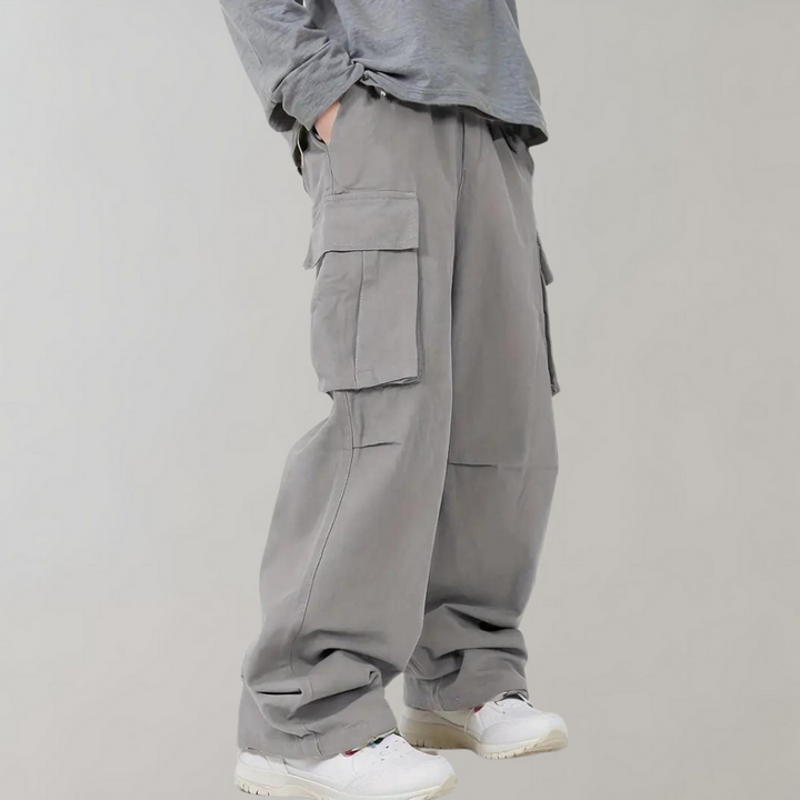 Asger - Str stylish Straight-Leg Cargo Pants pour hommes