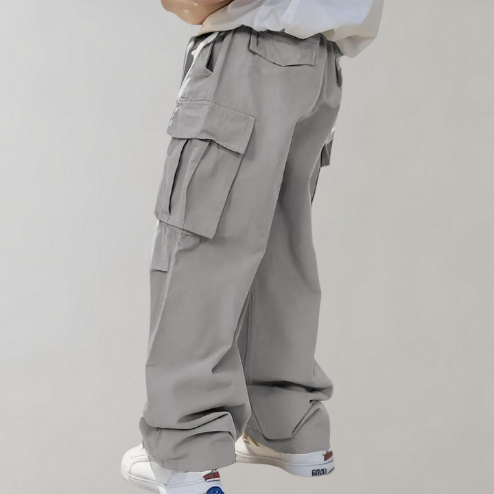 Asger - Str stylish Straight-Leg Cargo Pants pour hommes