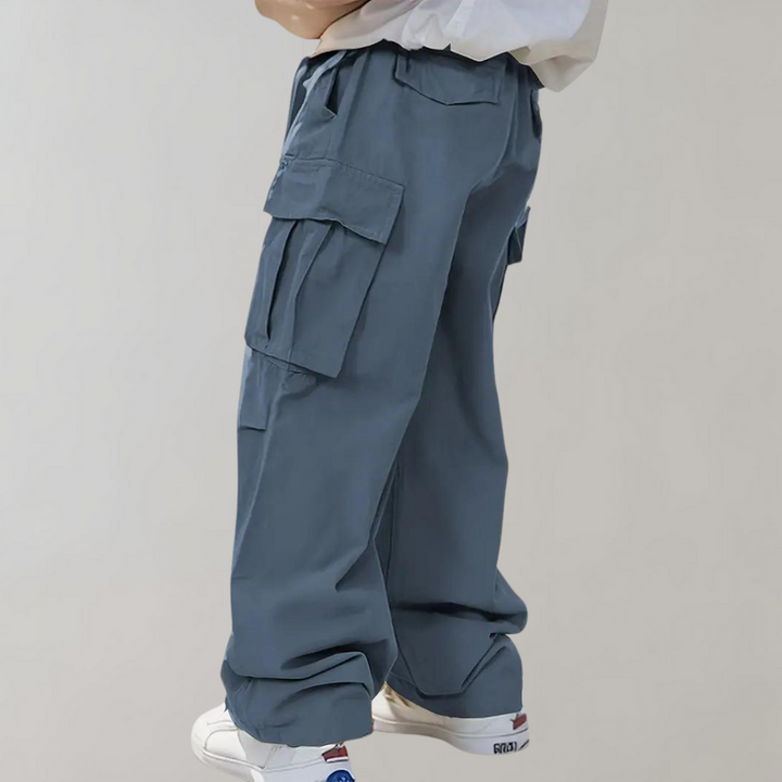 Asger - Str stylish Straight-Leg Cargo Pants pour hommes