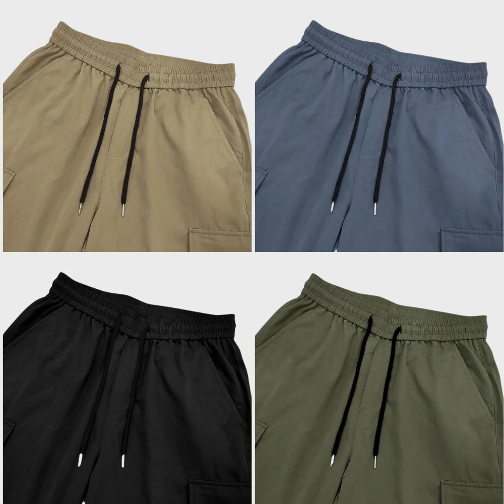 Asger - Str stylish Straight-Leg Cargo Pants pour hommes