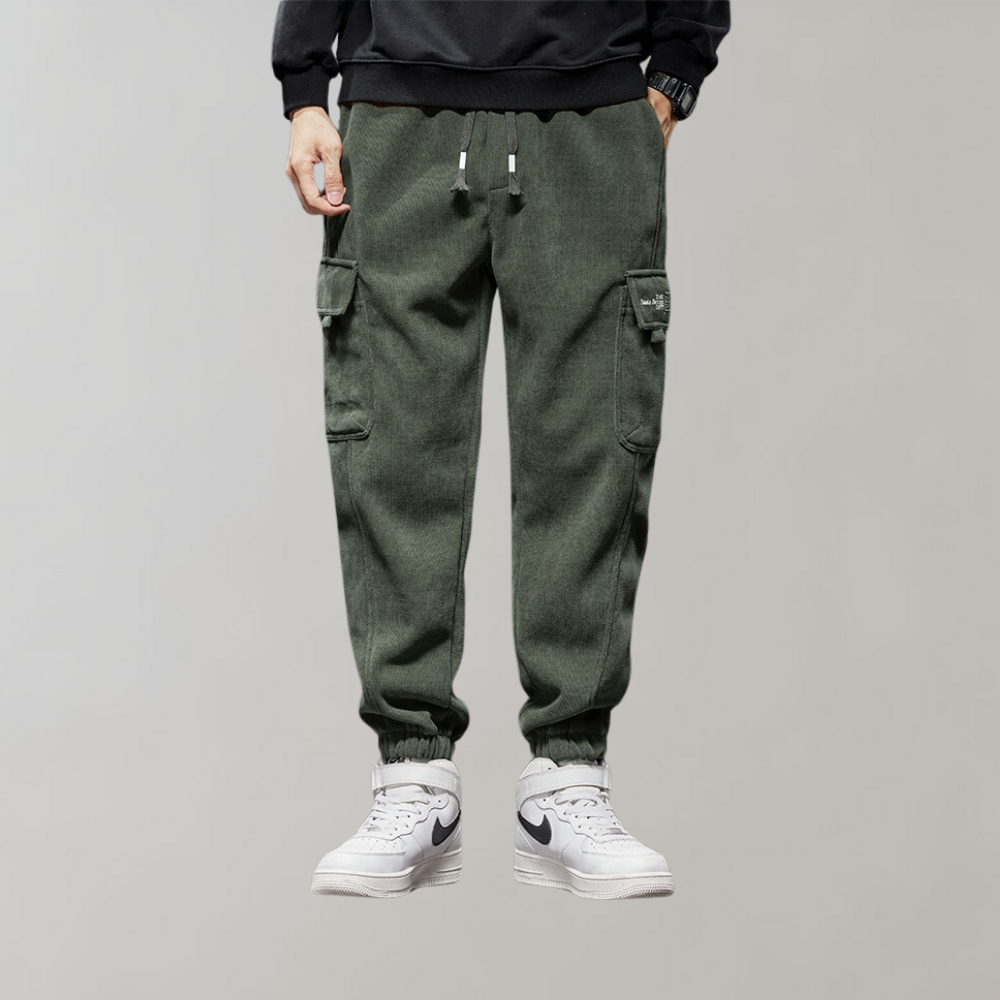 Osvald - Pantalon cargo élégant pour homme en velours côtelé confortable