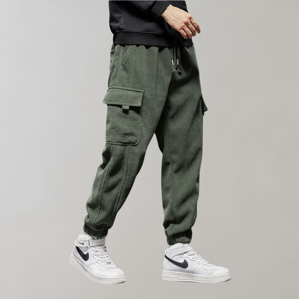 Osvald - Pantalon cargo élégant pour homme en velours côtelé confortable