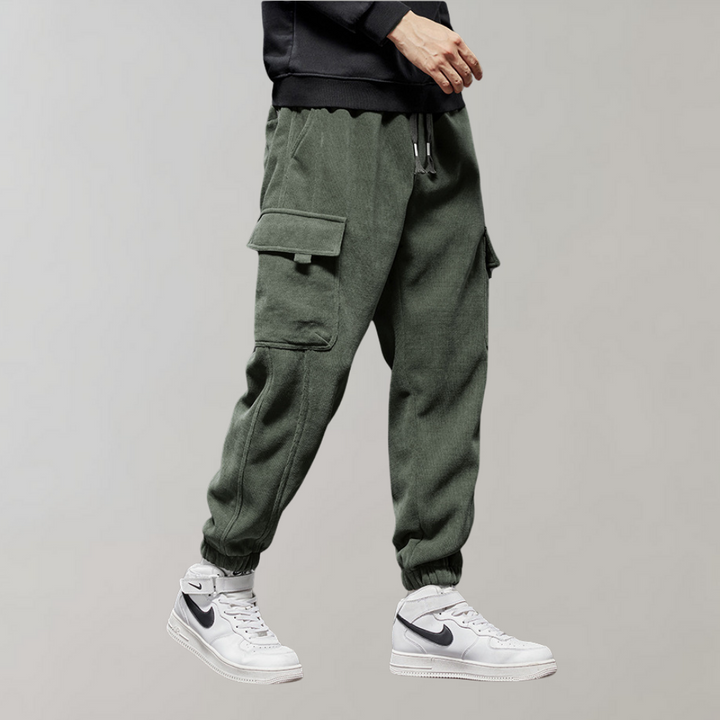 Osvald - Pantalon cargo élégant pour homme en velours côtelé confortable
