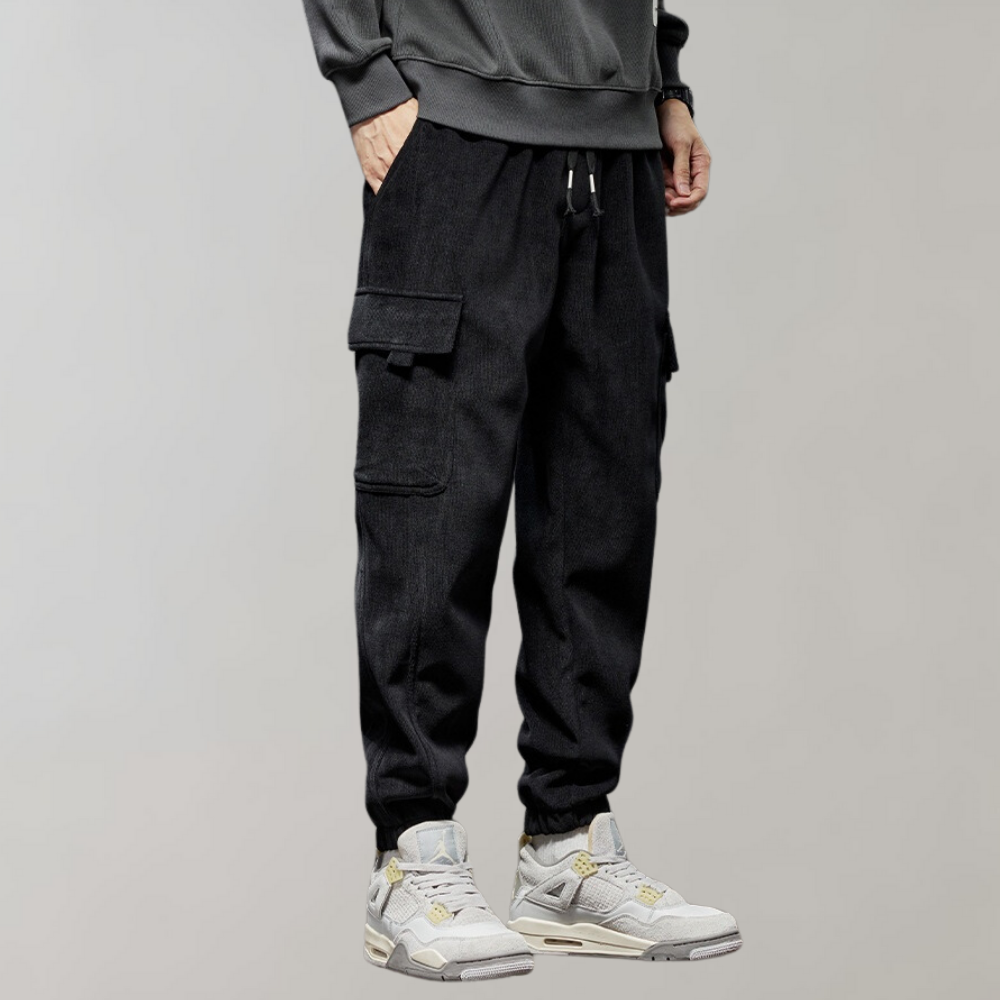 Osvald - Pantalon cargo élégant pour homme en velours côtelé confortable