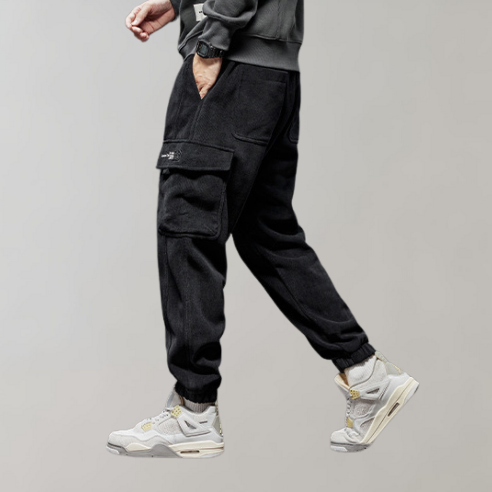 Osvald - Pantalon cargo élégant pour homme en velours côtelé confortable
