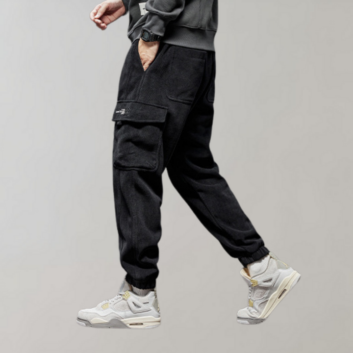 Osvald - Pantalon cargo élégant pour homme en velours côtelé confortable