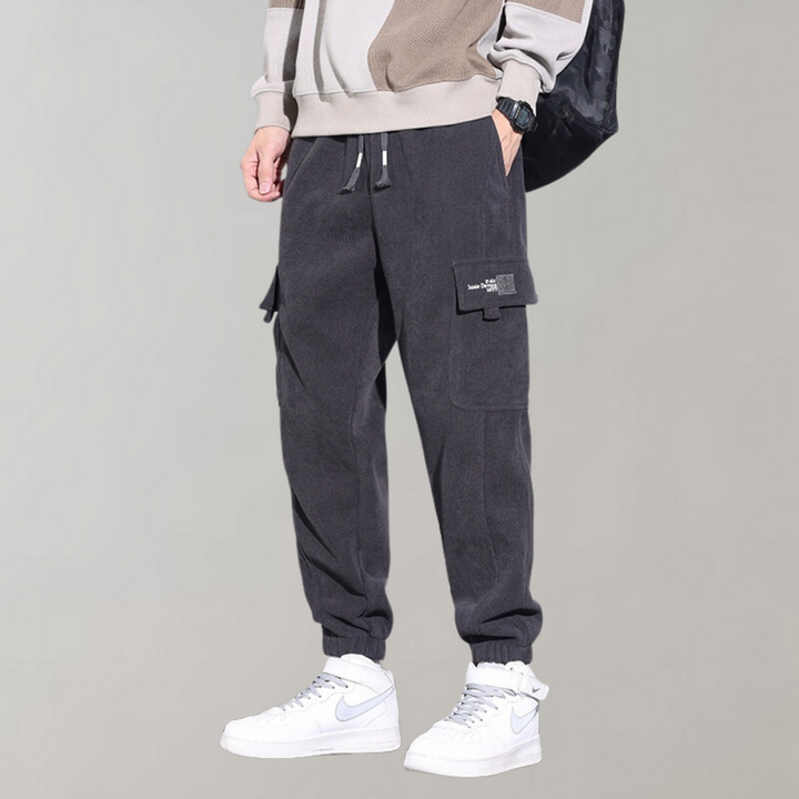 Osvald - Pantalon cargo élégant pour homme en velours côtelé confortable