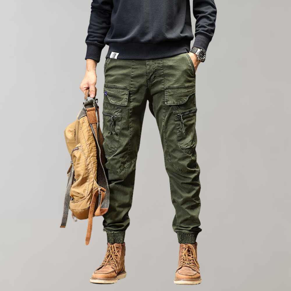 Leif - Pantalon cargo pour hommes avec poches à rabat élégantes