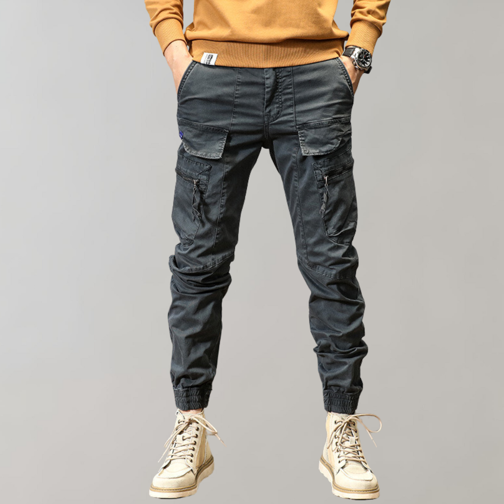 Leif - Pantalon cargo pour hommes avec poches à rabat élégantes