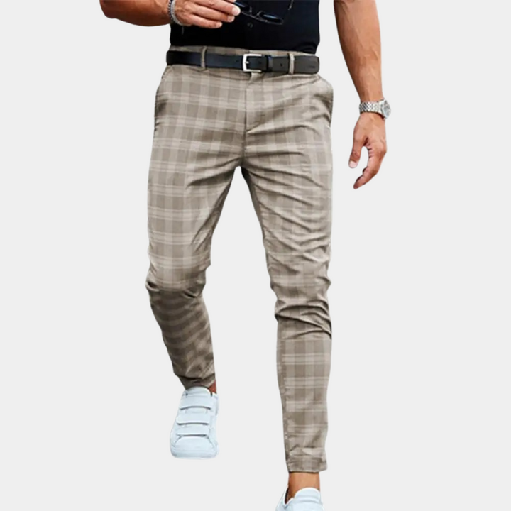 Delmore - Pantalon à carreaux élégant pour hommes
