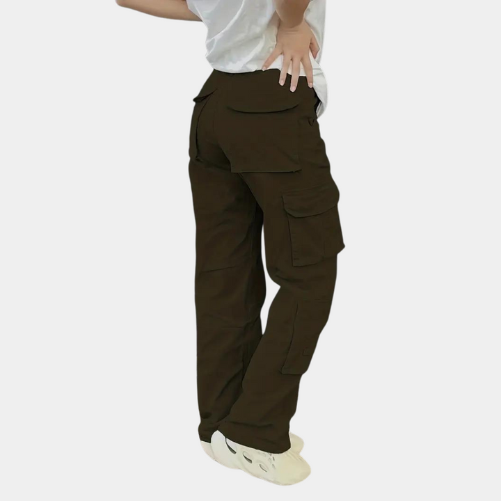 Cecilia - Pantalon cargo pour femmes avec poches multifonctionnelles élégantes