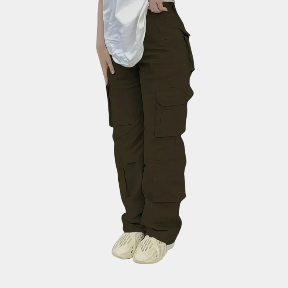 Cecilia - Pantalon cargo pour femmes avec poches multifonctionnelles élégantes