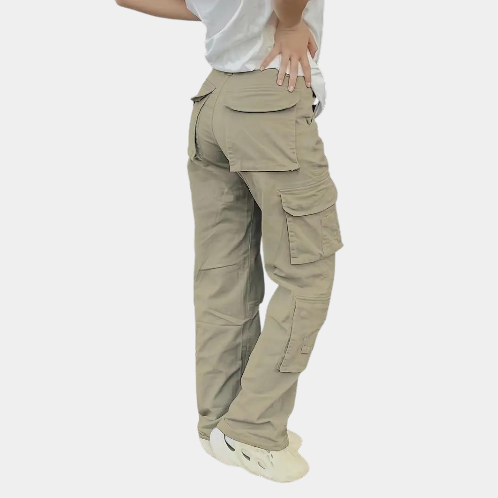 Cecilia - Pantalon cargo pour femmes avec poches multifonctionnelles élégantes