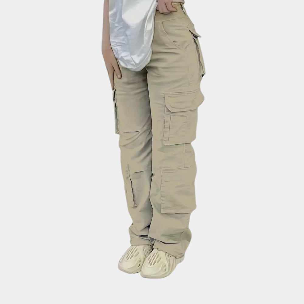 Cecilia - Pantalon cargo pour femmes avec poches multifonctionnelles élégantes