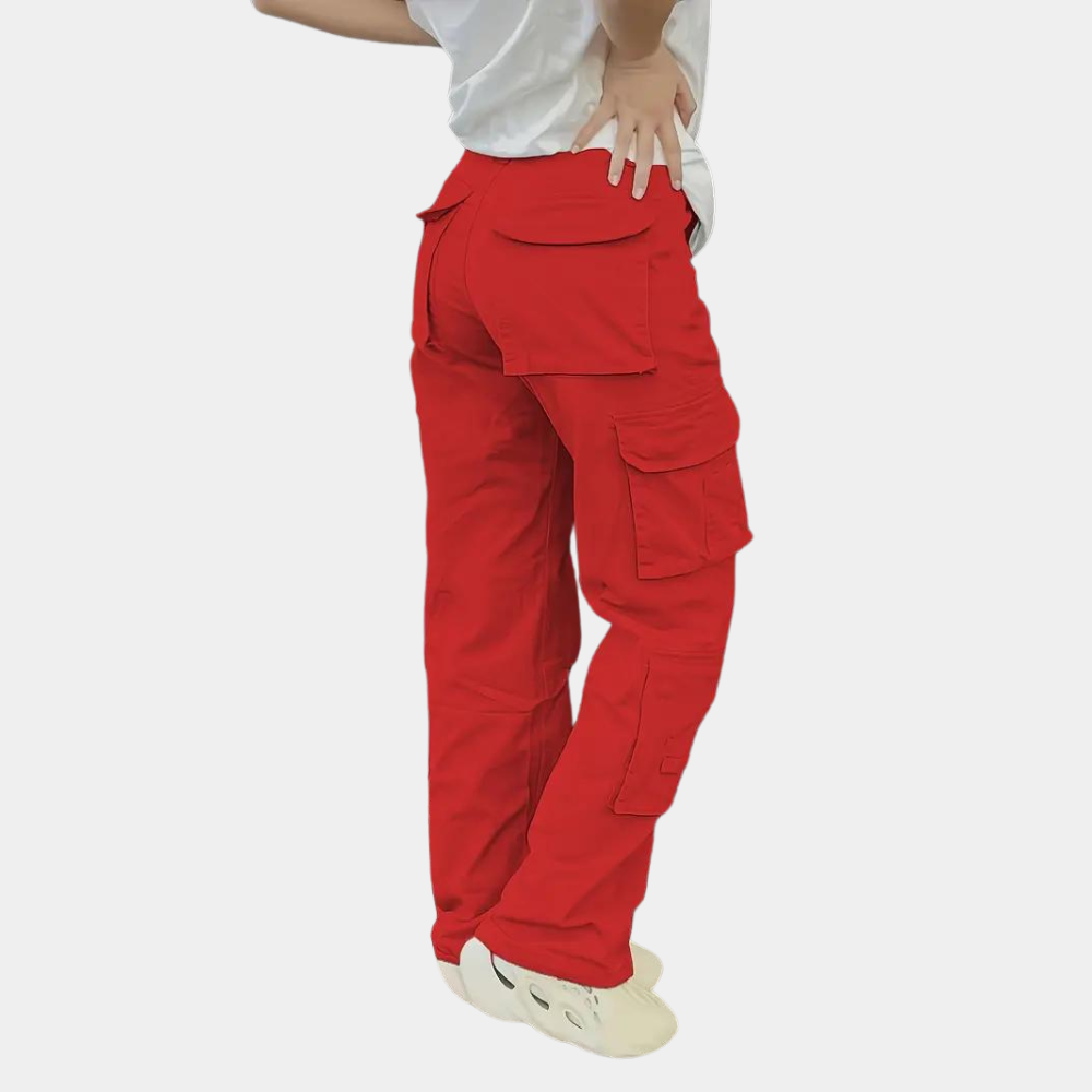 Cecilia - Pantalon cargo pour femmes avec poches multifonctionnelles élégantes
