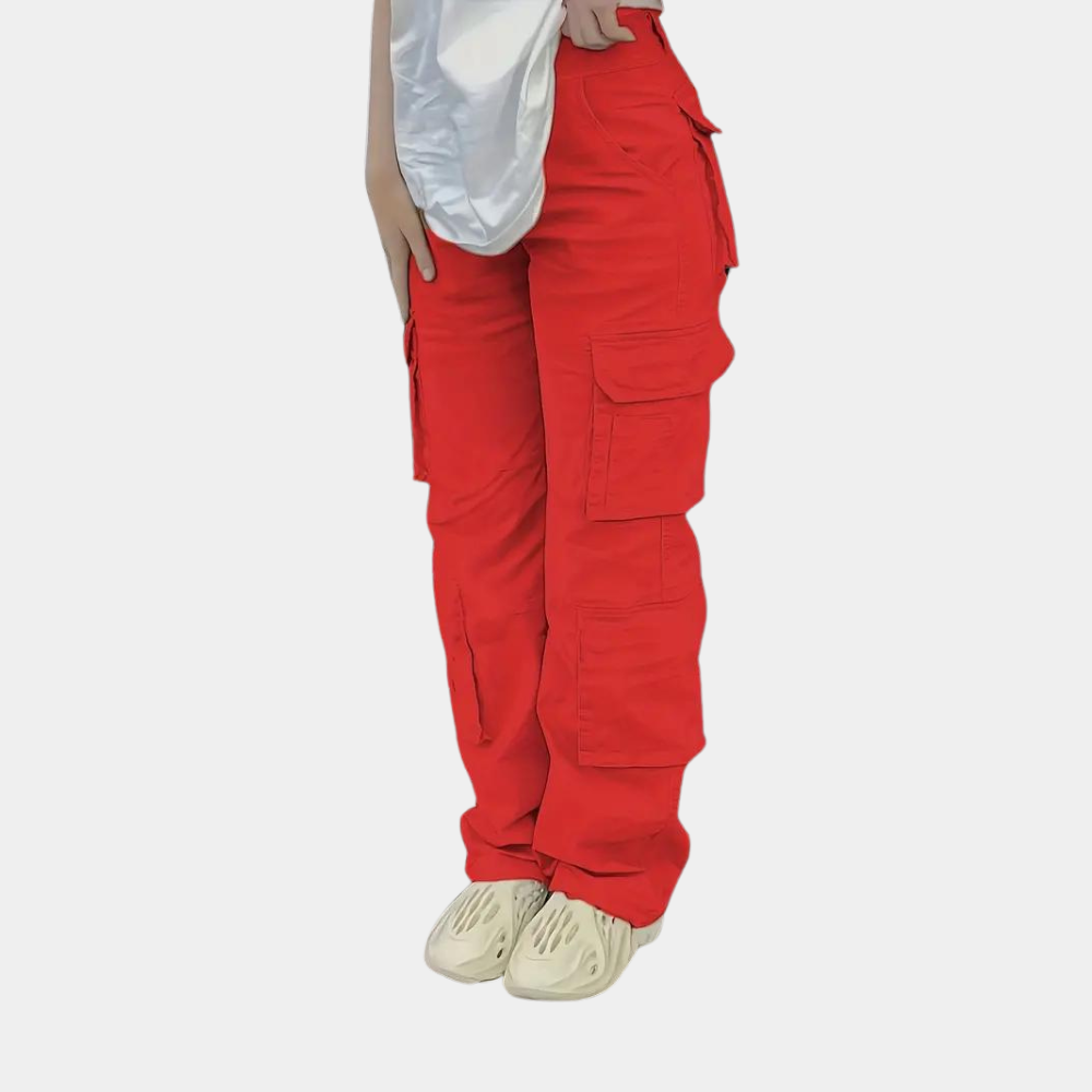 Cecilia - Pantalon cargo pour femmes avec poches multifonctionnelles élégantes