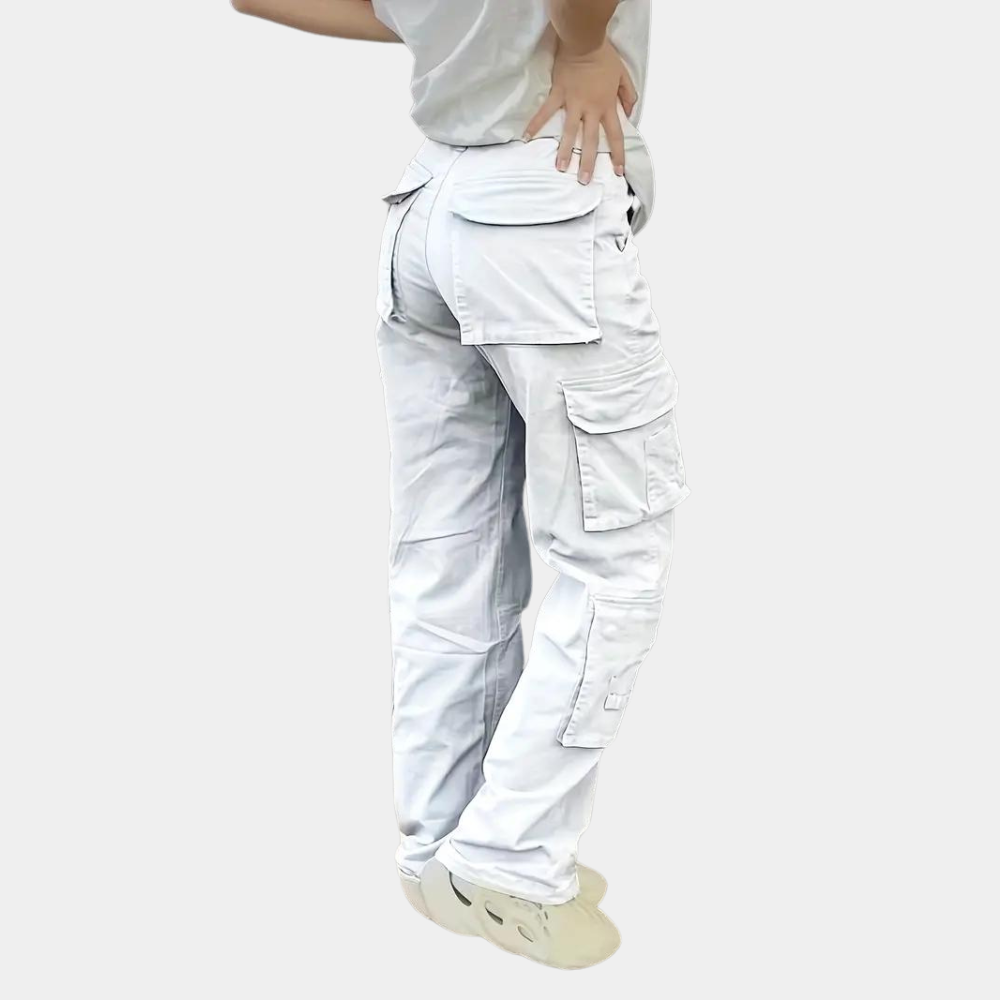 Cecilia - Pantalon cargo pour femmes avec poches multifonctionnelles élégantes