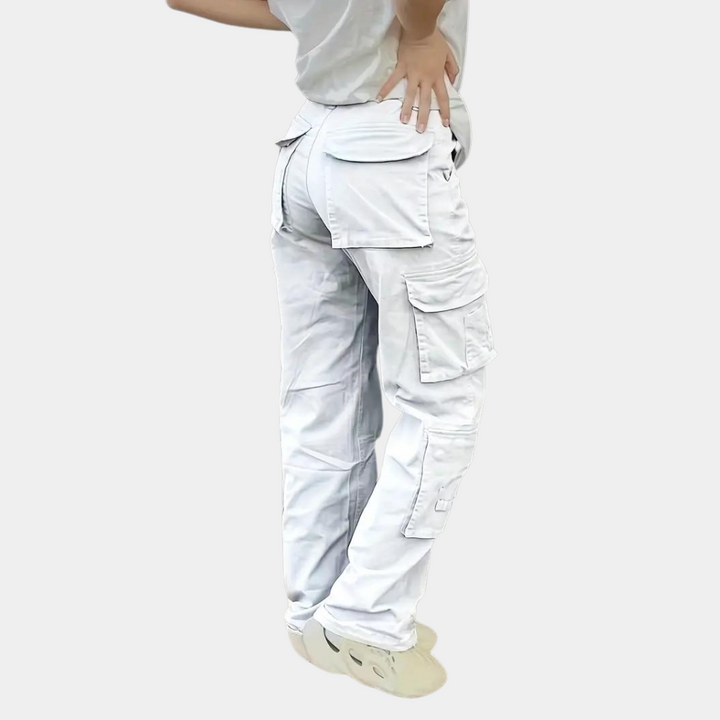 Cecilia - Pantalon cargo pour femmes avec poches multifonctionnelles élégantes