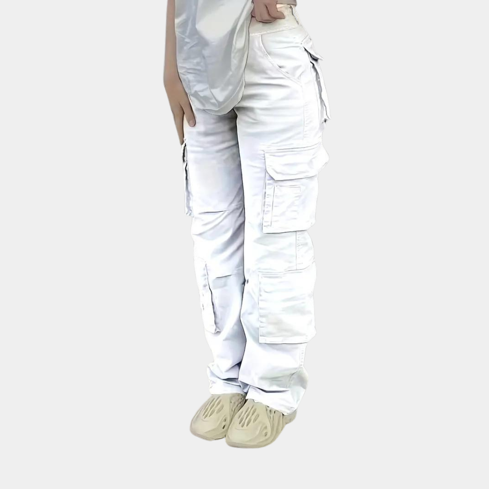 Cecilia - Pantalon cargo pour femmes avec poches multifonctionnelles élégantes